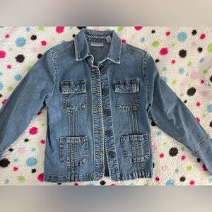 Valerie Stevens Blue Denim Jean Jacket Classic Style